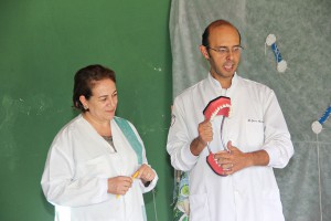 Durante o projeto várias atividades foram realizadas, entre elas a ida de uma equipe de saúde bucal do Posto de Saúde São Domingos