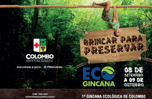 A 1ª Gincana Ecológica de Colombo, que começa no dia 08 de setembro e vai até o dia 09 de outubro