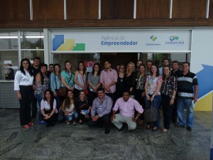Entre as atividades realizadas os participantes visitaram a Agência do Empreendedor de Guarapuava