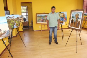 Isaias Aparecido Lopes da Silva  traz a Casa da Cultura exposição de pintura em telas