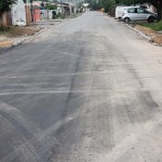 As obras de pavimentação na Rua Foz do Iguaçu faz parte do Programa de Pavimentação nos Bairros