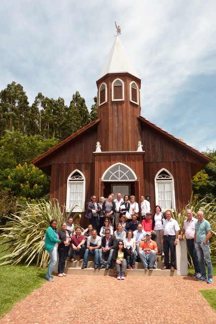 O grupo realizou a visita técnica ao Parque Histórico de Carambeí.