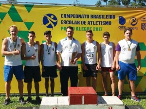 Equipe conquista a 3ª colocação no Campeonato Brasileiro Escolar.