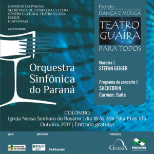 Colombo recebe Orquestra Sinfônica do Paraná